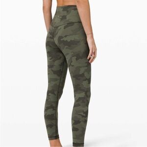 lululemon athletica Green Camo Align Leggings Size 6